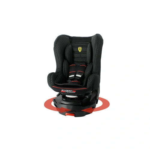Ferrari Titan Isofixli 0-25kg 360° Dönebilen Oto koltuğu - NERO