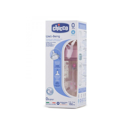 Chicco Silikon Normal Akış PP Biberon 150 ML - Kız