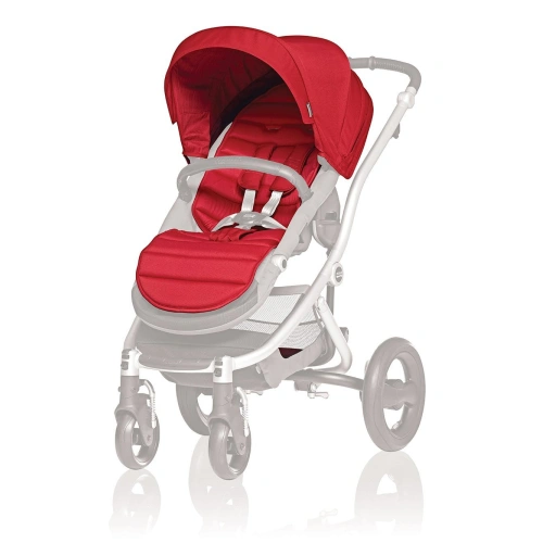 Britax Römer Affinity 2 Bebek Arabası Gri Kumaş Beyaz Kasa + Kırmızı Renk Paketi HEDİYE